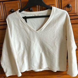 Madewell cropped Bell Sleeves top Size M